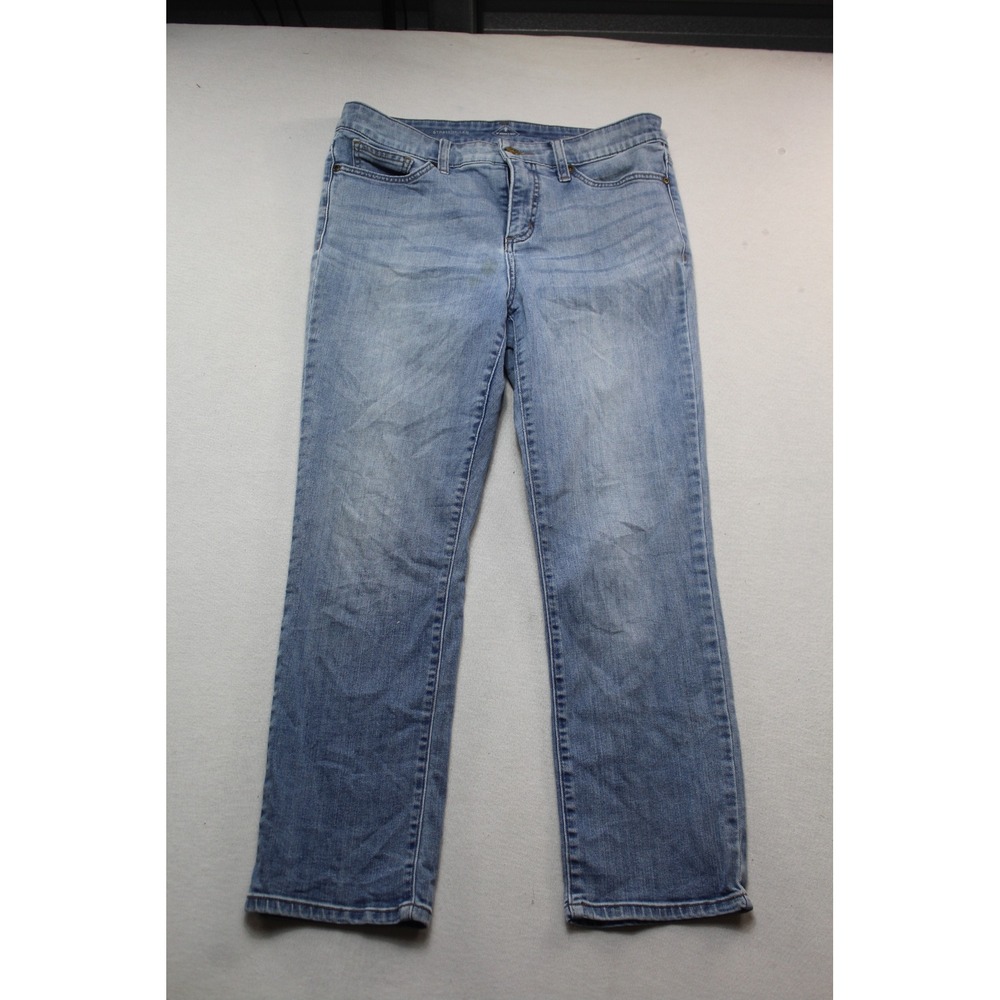 St Johns Bay Straight Leg Jeans Mens Size 10PS Light Blue Good Classic Denim